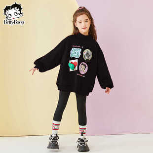 贝蒂女童加绒加厚卫衣秋冬季2026新款时尚儿童韩版洋气拜年服上衣