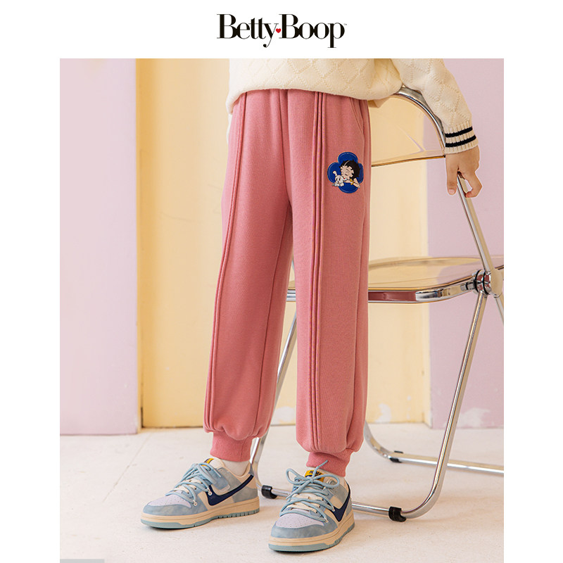 贝蒂童装女童加绒冬装休闲裤2026新款韩版长裤儿童冬季加绒裤子潮