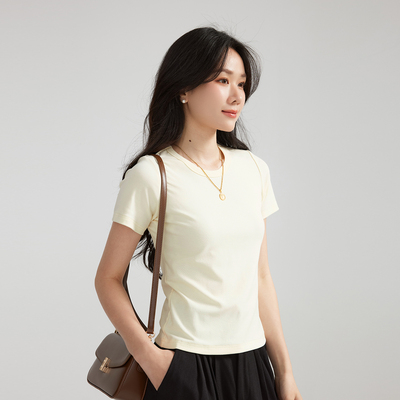 JOCOCHIC正肩圆领短袖T恤