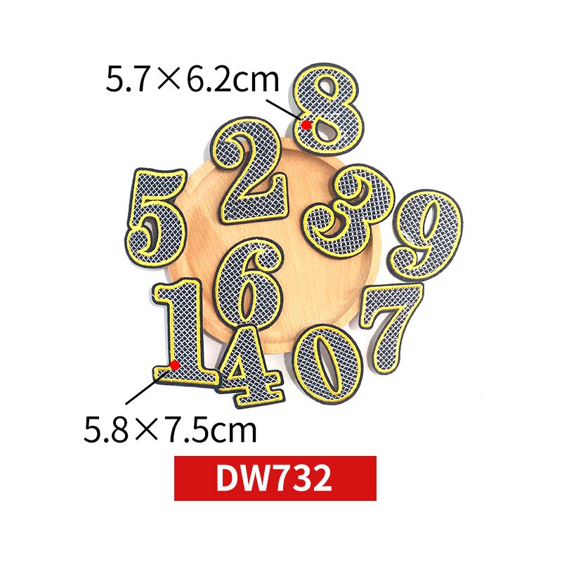 26个y英文字母补丁贴衣服破洞diy贴布绣装饰1234数字刺绣贴花布贴