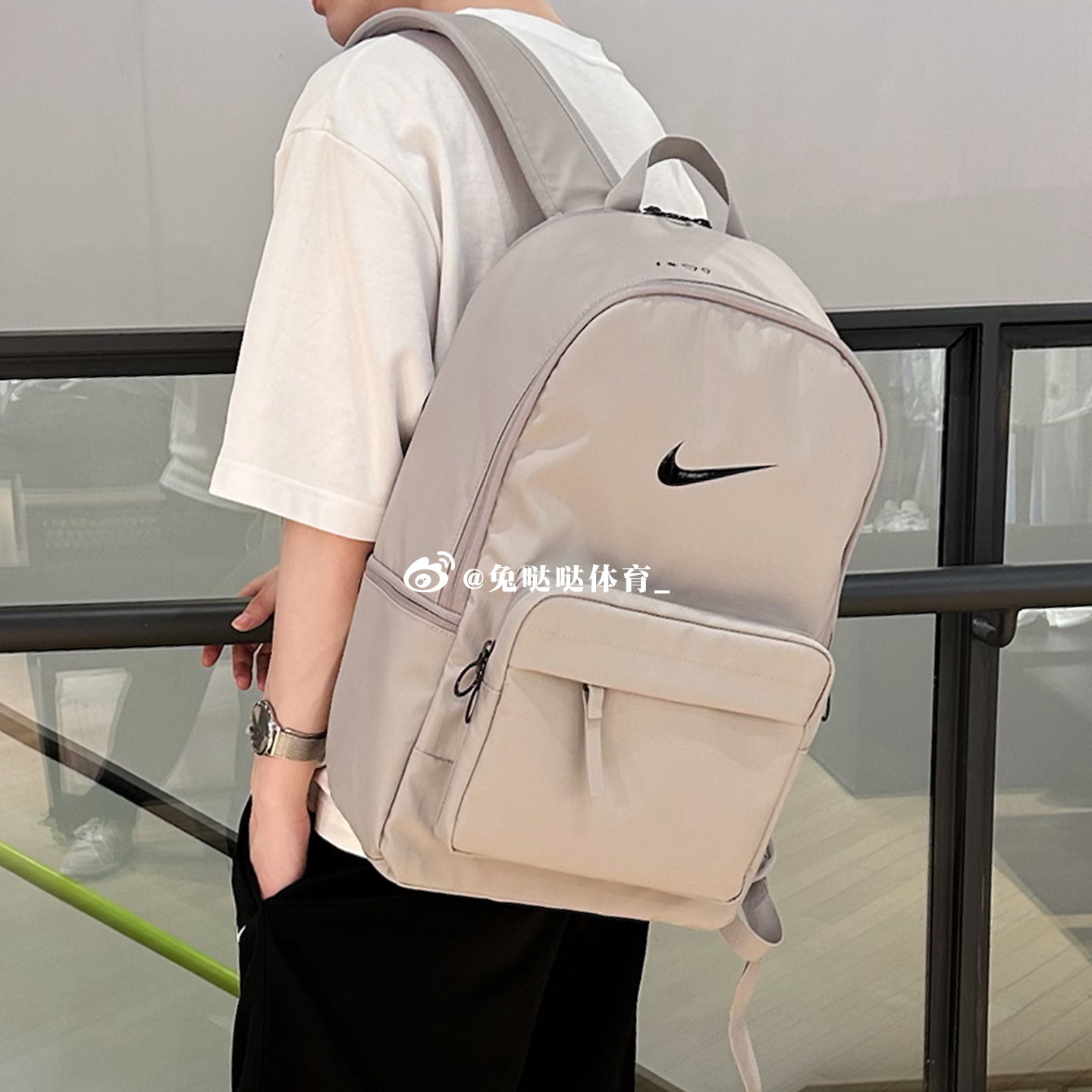 Nike耐克男女款双肩包健身训练运动收纳包休闲旅行背包DN3592-009