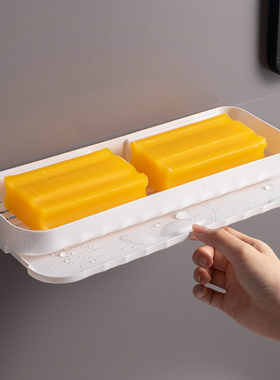 波纹肥皂盒置物架浴室皂架大号肥皂架免打孔壁挂式香皂架厕所角架