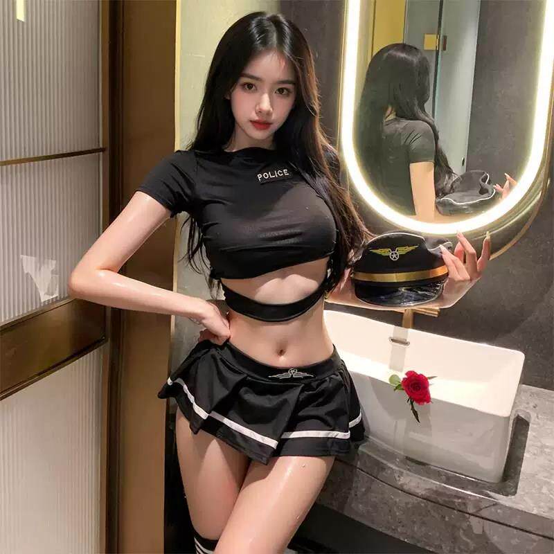闺房私服*禁欲大码套装激情贴身秘书纯欲包臀裙制服性感透视装