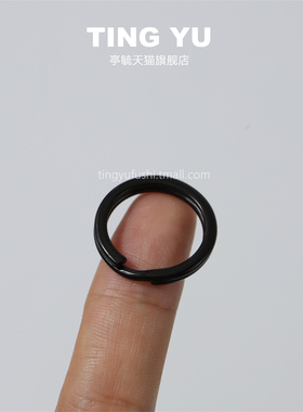 纯黑圈钥匙圈大小锁匙扣