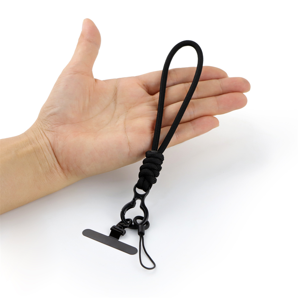 黑色可拆卸挂饰绳防丢编织