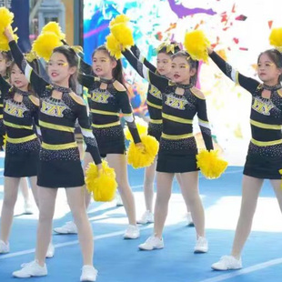 儿童啦啦操演出服中小学生啦啦队表演服成人团体健美操竞技舞蹈服