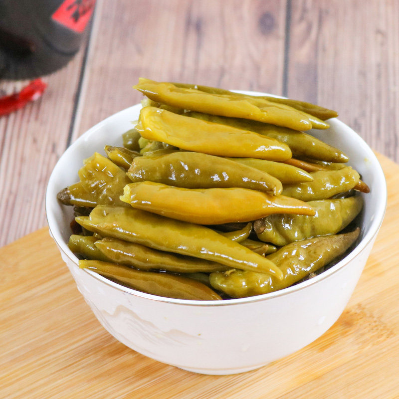 野山椒80g袋装开袋即食小辣椒咸菜泡椒开胃早餐小菜下饭菜咸菜山东