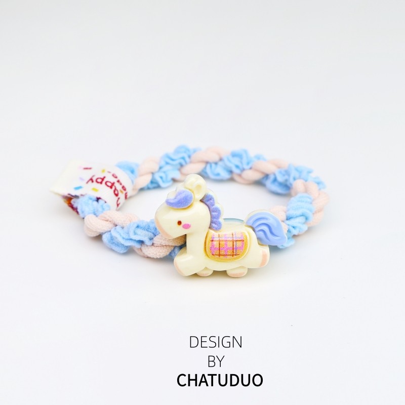 彩虹小马发圈女童可爱粉色麻花编织橡皮筋高弹力耐用头绳百搭发绳,饰品/流行首饰/时尚饰品新,发饰,淘宝优惠券,粉丝福利购,淘宝优惠卷