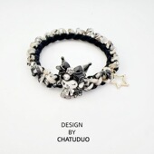 甜酷可爱暗黑可爱少女心发圈创意小女生橡皮筋高弹力耐用头绳发饰