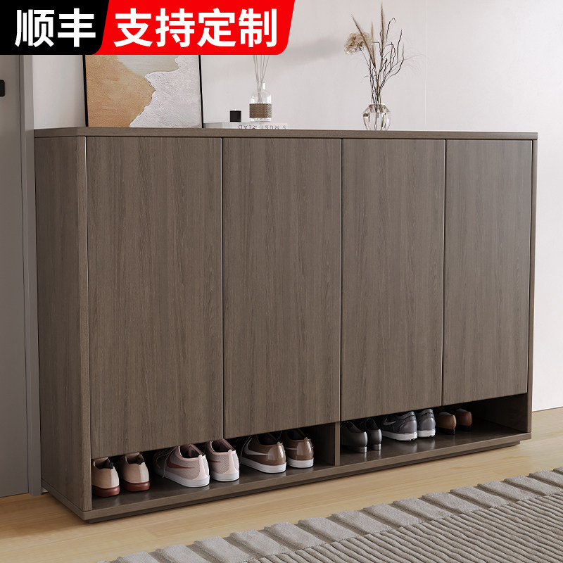 鞋柜收纳柜一体靠墙家用门口大容量多层超大进门实木定制储物柜子,住宅家具,鞋柜,淘宝优惠券,粉丝福利购,淘宝优惠卷