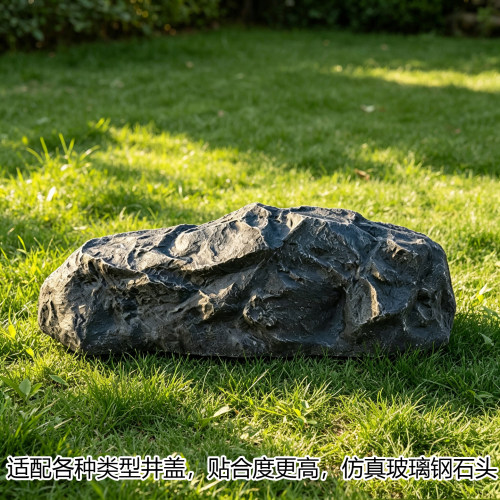 户外庭院仿真井盖遮挡美化摆件