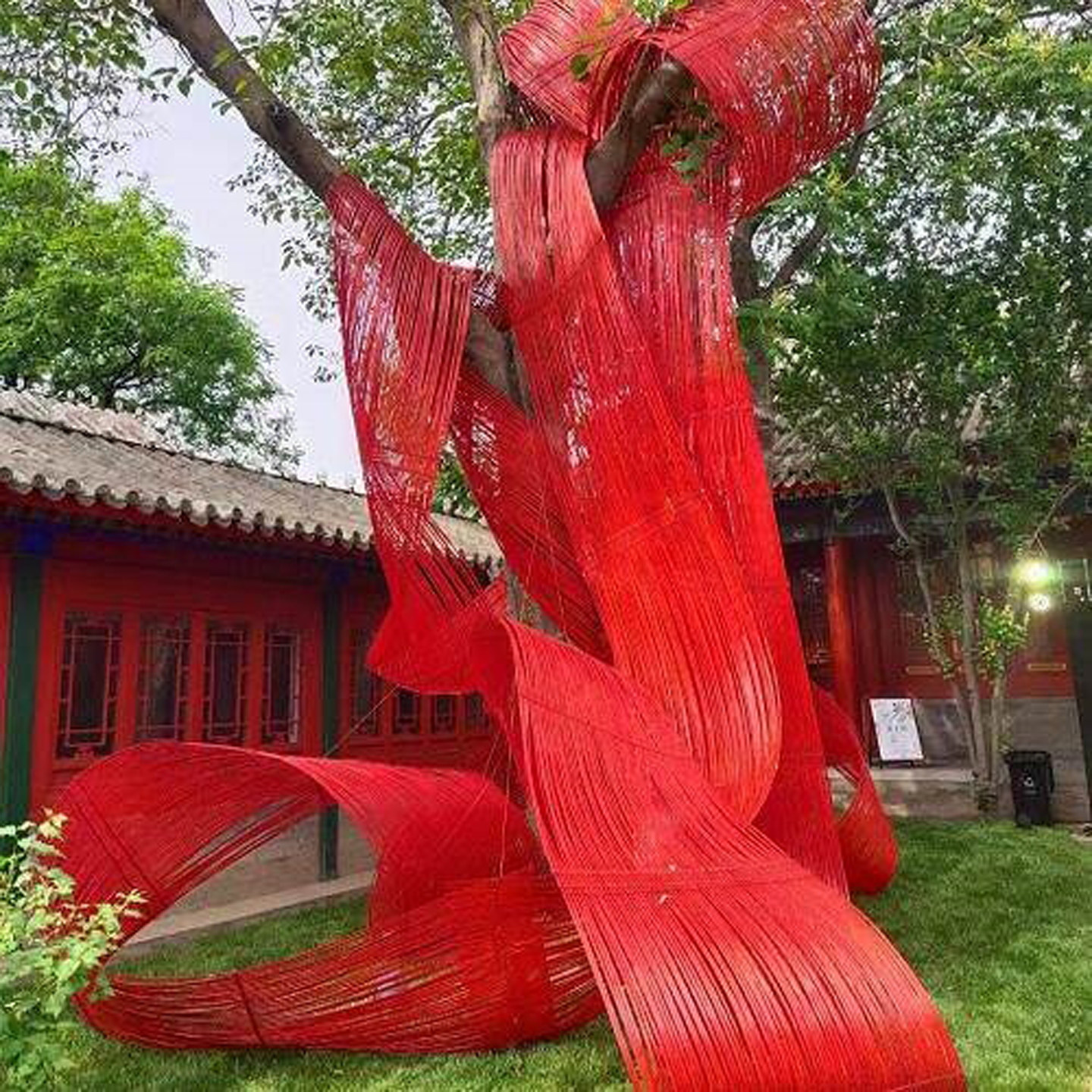 红竹篾条婚庆吊顶花艺材料