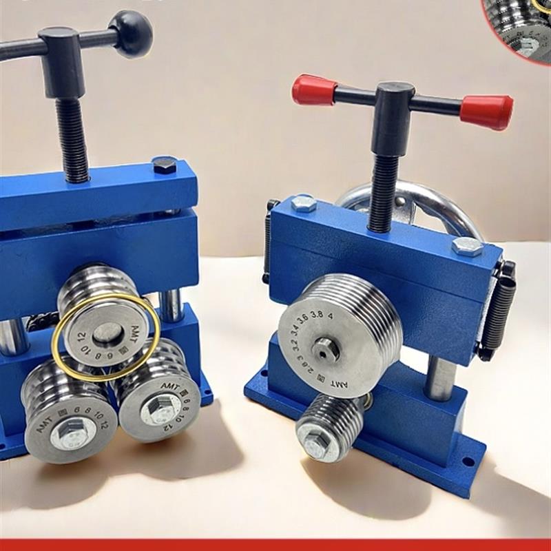 手摇省力金银手镯整形机首饰镯子焊接口修覆压弯卷圆首饰打金厂家