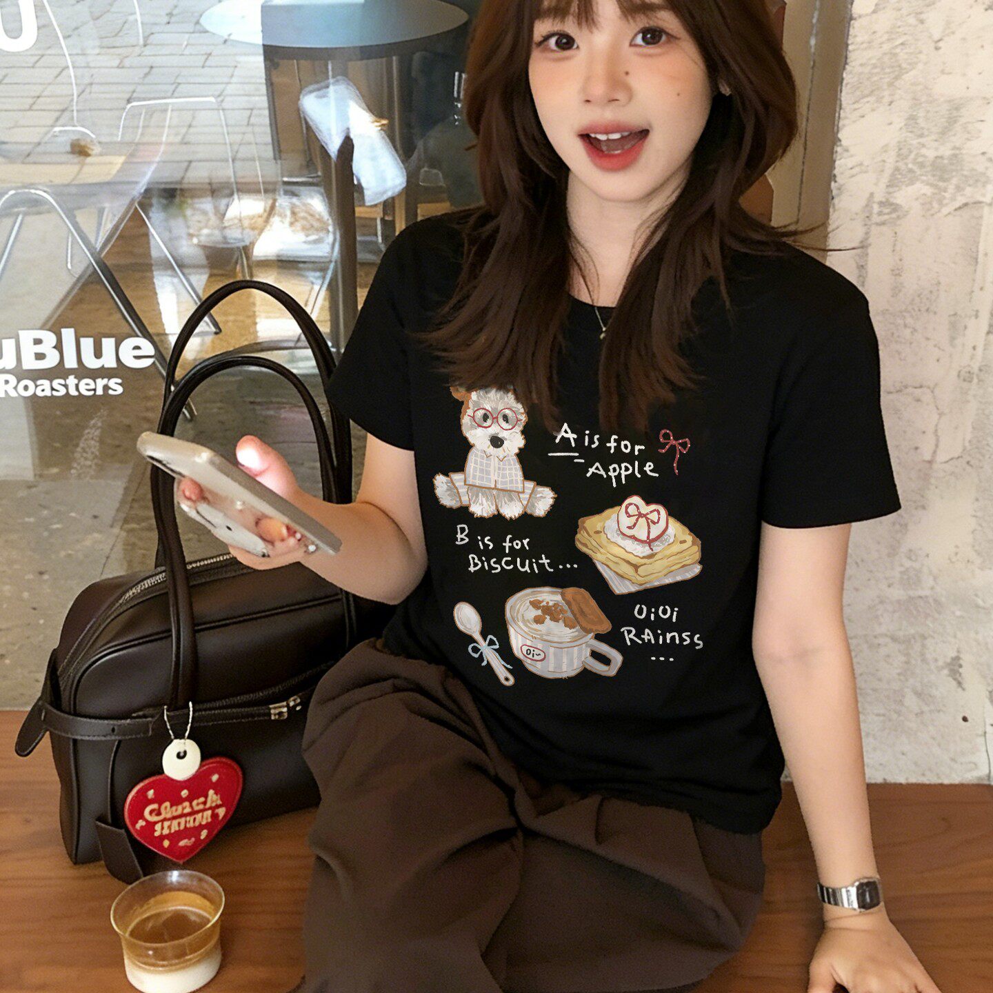 短袖t恤女夏季2026新款正肩设计感小众独特漂亮的上衣夏纯棉夏装