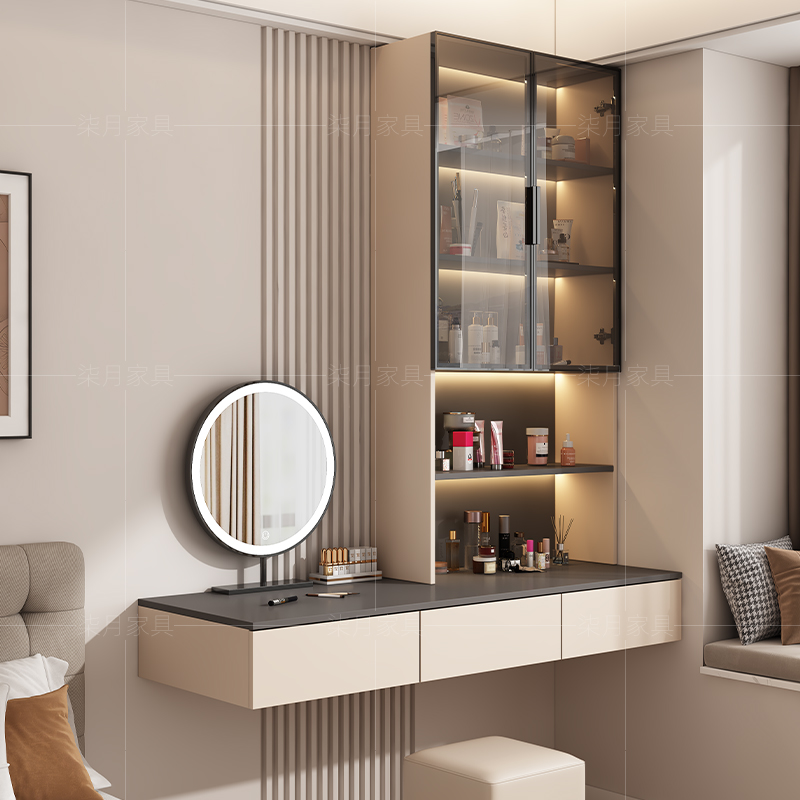 简约现代一体家用梳妆台