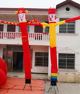 厂家吹摇摆人人形卡通气模舞星气球宣传商业跳舞人偶门柱店面火焰