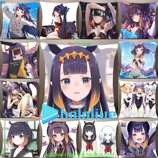 Hololive 一伊那尔栖 Ina Vtuber 虚拟主播定制方形抱枕方枕靠枕