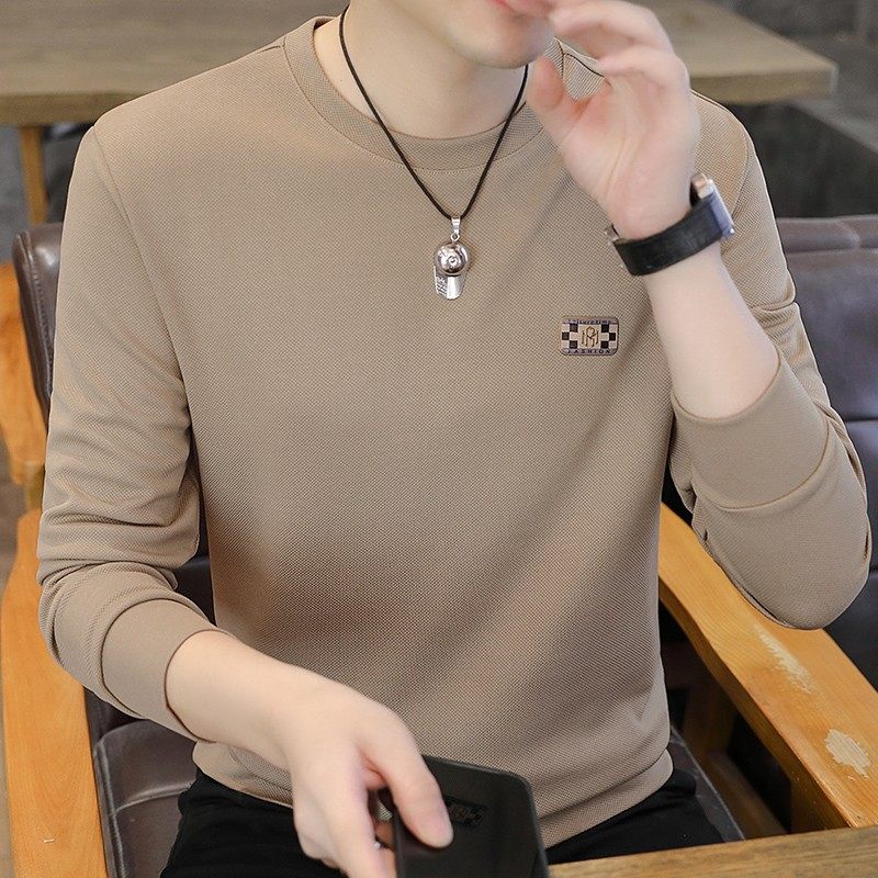 男士卫衣休闲套头春秋季新款圆领长袖T恤打底衫潮流百搭春秋上衣,户外/登山/野营/旅行用品,作训外套/套装/野战套装,淘宝优惠券,粉丝福利购,淘宝优惠卷