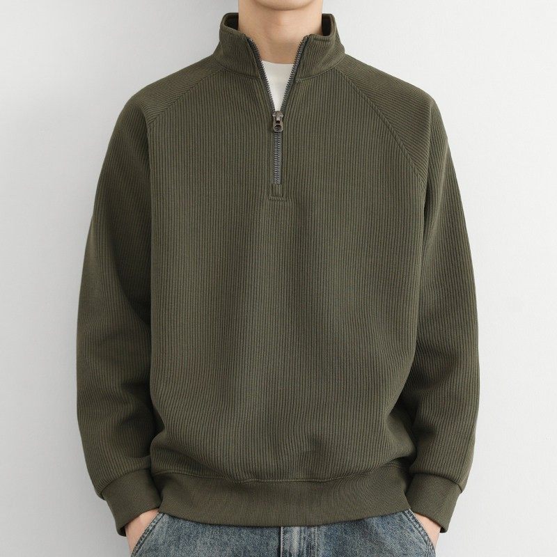 重磅美式半拉链卫衣男士长袖2025新款春秋冬季休闲立领外套上衣服,运动服/休闲服装,跑步套装,淘宝优惠券,粉丝福利购,淘宝优惠卷