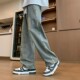 休闲长裤 春秋季 大童男装 男孩高中初中学生宽松直筒阔腿裤 子 牛仔裤