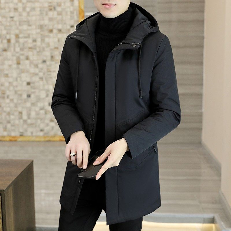 棉袄男冬季2025新款棉衣外套潮流夹克秋冬风衣中长款加厚男士棉服