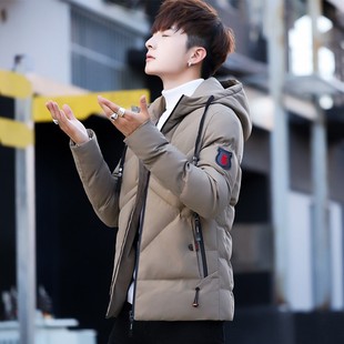 羽绒棉服男2025款冬季外套男生潮流ins百搭冬装加厚棉衣中长男装