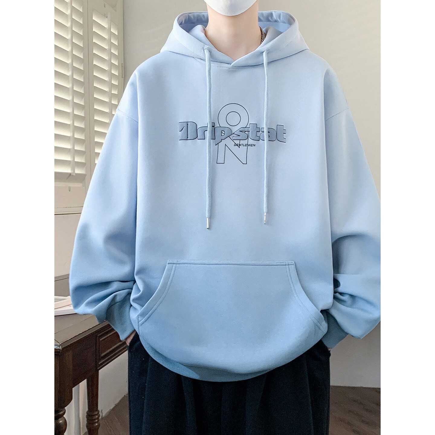 春秋季新款卫衣男孩高中初中学生帅气连帽外套青少年大童春装上衣