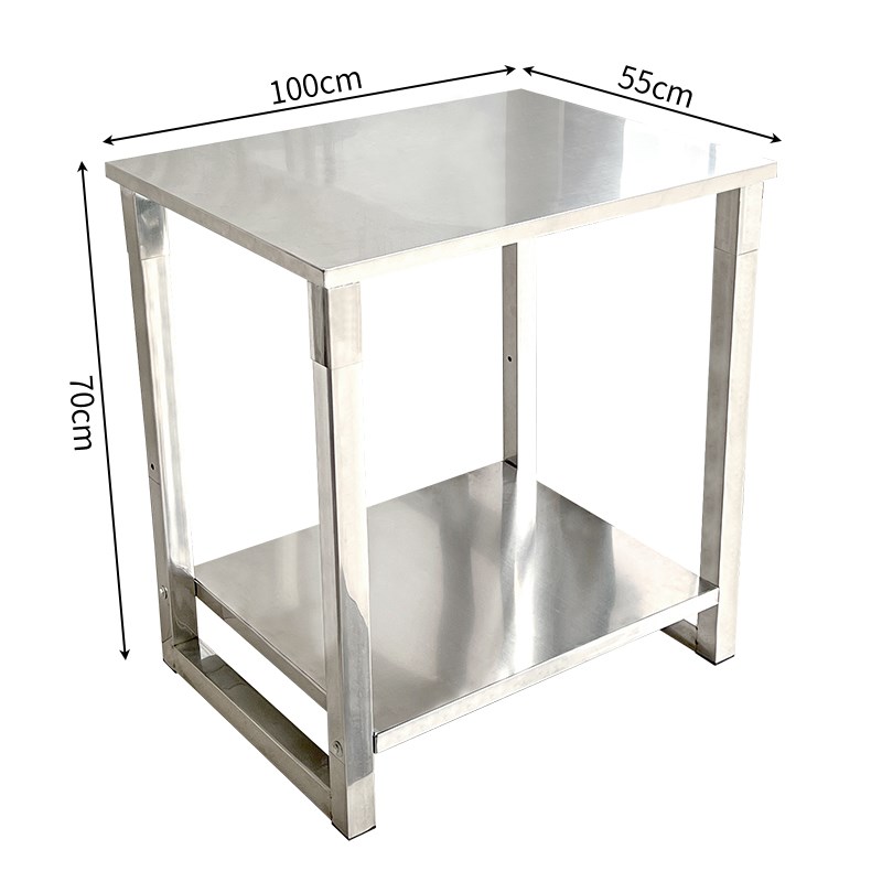 不锈钢工作台工厂车间操作台仓库包装台家用置物架鱼缸架学习桌子