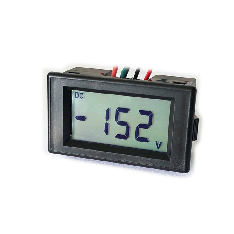 D85液晶LCD数显直流电压表DC2V20V100V200V450V500V尺寸70*40数字