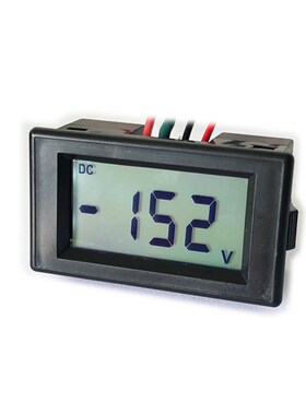 D85液晶LCD数显直流电压表DC2V20V100V200V450V500V尺寸70*40数字
