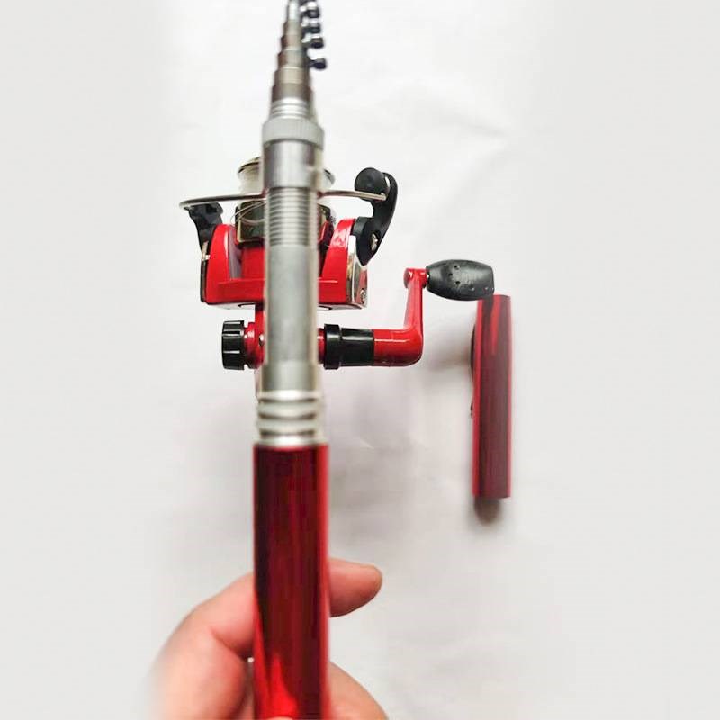 1.6米1钢刚笔鱼竿纺车轮套装小型袖珍短节路亚杆1.4
