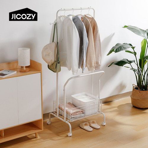 几仓落地卧室小型可移动衣帽架