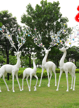 艺家乡玻璃钢摆件抽象小区售楼处