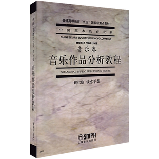 正版音乐作品分析教程 音乐卷 中国艺术教育大系 普通高等教育九五重点教材 上海音乐出版社 钱仁康 钱亦平著 音乐理论书籍