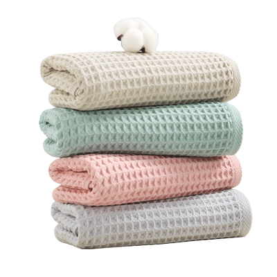 吸水速干华夫格毛巾纯棉不易掉毛