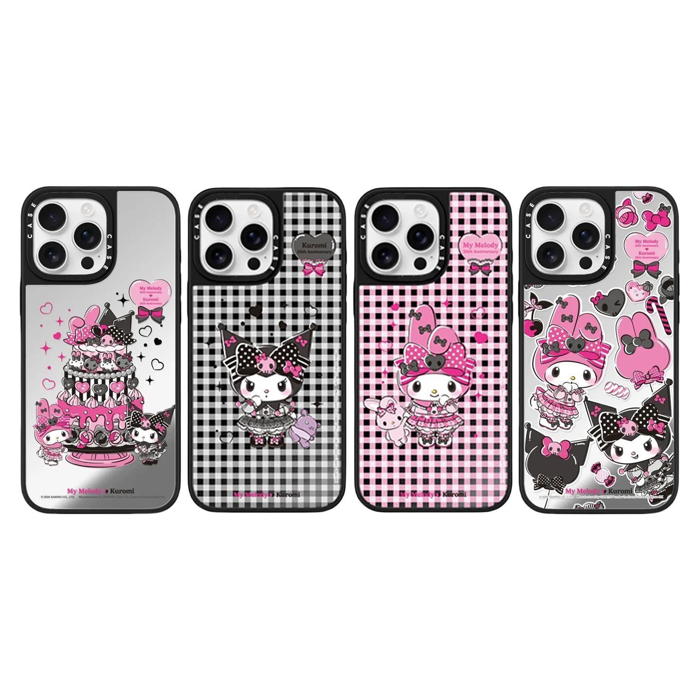 caseti华强北定制联名美乐蒂酷洛米周年庆iphone16promax手机壳适用苹果15三丽鸥14镜面13磁吸Magsafe保护套