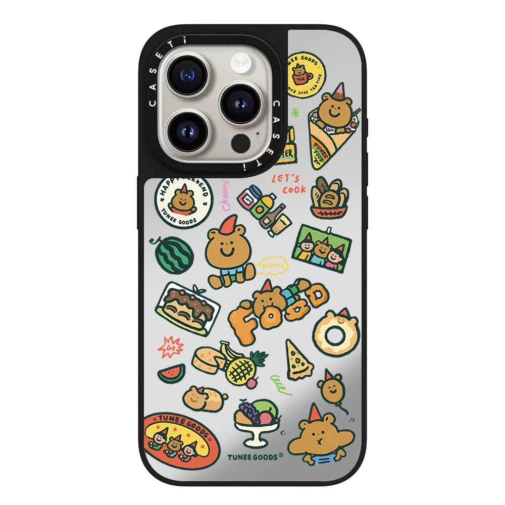 CASETi联名Tunee Good玩耍团阿熊苹果16promax手机壳适用iPhone15可爱卡通情侣12/13/14防摔保护套华强北定制