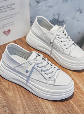 2026春夏新款内增高小白鞋女年新款透气轻便松糕厚底舒0302z