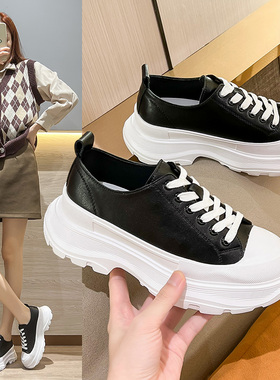 2026春夏新款老爹鞋女季新款松糕厚底增高运动休闲板鞋0302z