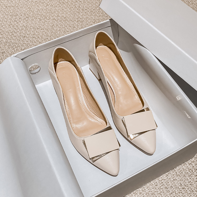 高跟鞋女气质百搭晚晚风单鞋