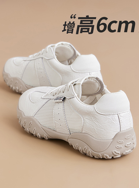 2026春夏新款厚底小白鞋女新款网面透气运动休闲鞋子百0302z