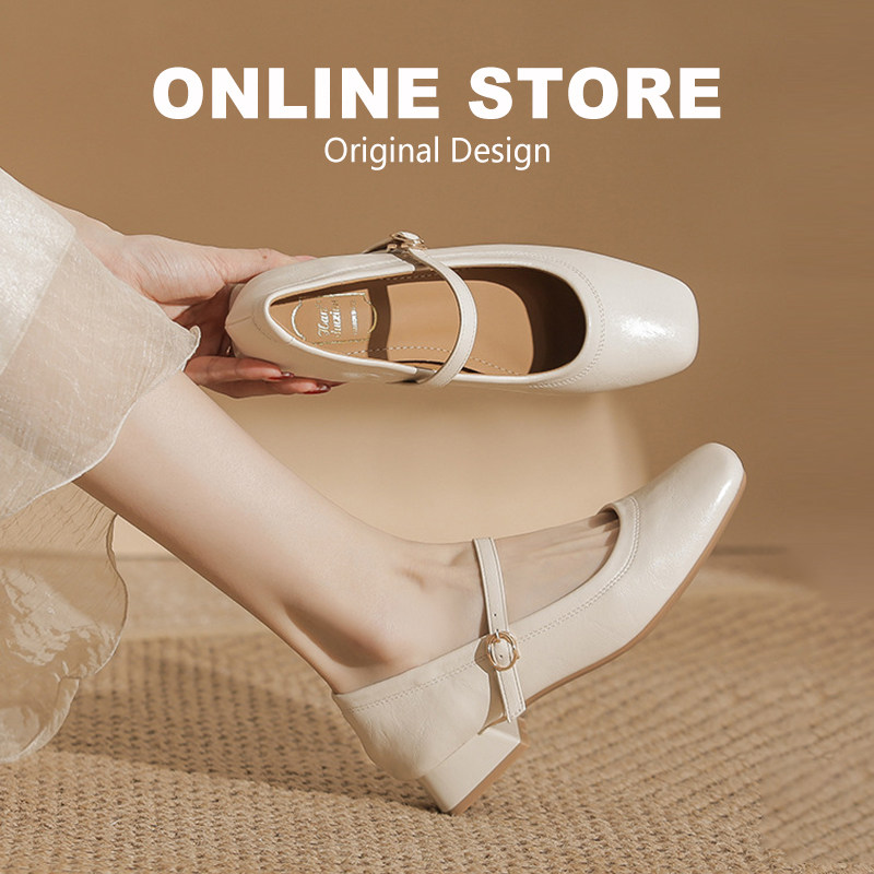超软法式玛丽珍高跟鞋女2025新款复古配旗袍单鞋晚晚风工作妈妈鞋,女鞋,玛丽珍鞋,淘宝优惠券,粉丝福利购,淘宝优惠卷