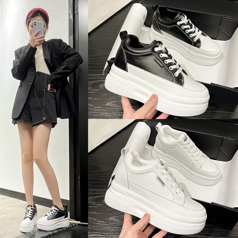 内增高小白鞋女10CM小个子2026春夏新款休闲厚底百搭透气网红潮鞋