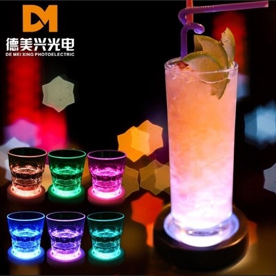 底托酒吧热饮简约鸡尾酒发光冷饮奶茶q杯垫啤酒圆形垫
