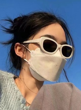 新款欧美ins风太阳镜女士椭圆形