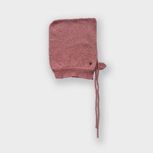 桐庐愿望针织有限公司自制含羊毛纯色抽绳绑带针织帽女冬季巴拉克