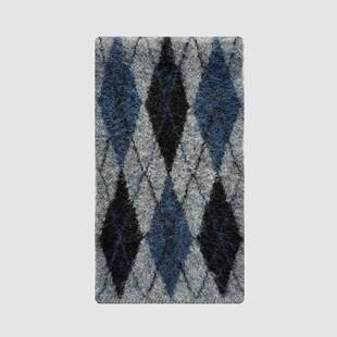 桐庐愿望针织有限公司设计师款羊毛混纺中性菱形格纹针织围巾女冬