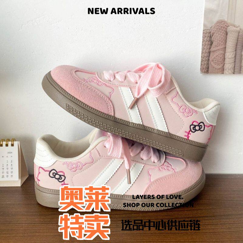 东莞运动鞋女复训鞋女春季新款时尚小猫设计休闲女鞋学生校园风小