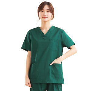 手术室纯棉洗手衣长袖刷手服医生服女隔离麻醉师工作服手术衣短袖