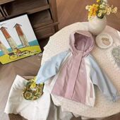 女孩洋气时髦宽松春装 冲锋衣外套2026新款 上衣潮 韩版 女宝宝春秋季